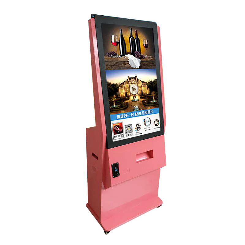 55寸落地式微信打印机 广场微信广告机 商场卖场微信照片打印机