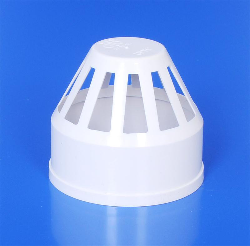 浙江万家友管业pvc管件  透气帽管帽 塑料水管配件 吸水喇叭口