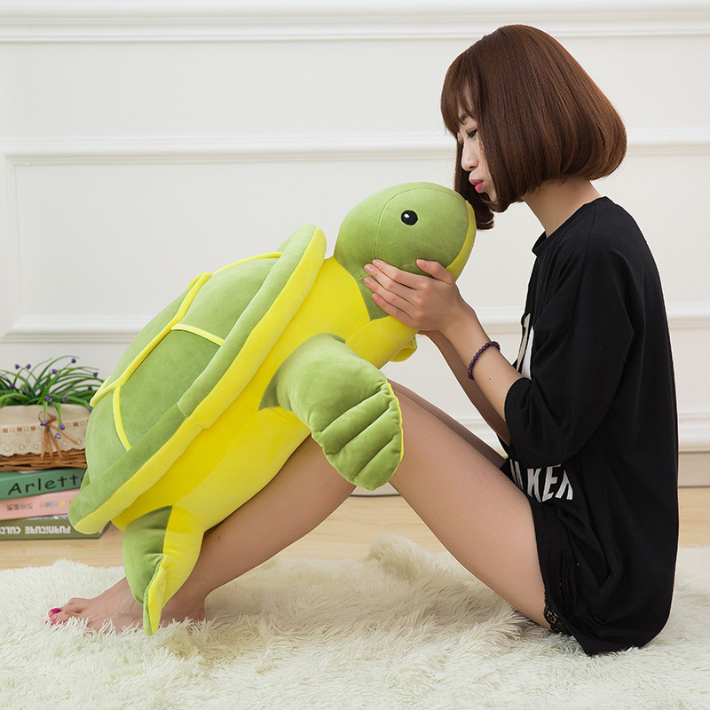 Wholesale Little Turtle Plush Toy Turtle Soft Throw Pillow Cushion Backrest Big Eye Turtle Doll Children's Ragdoll