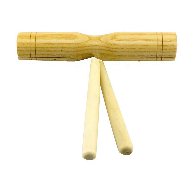 奥尔夫儿童打击乐器音乐教具早教双响筒木质环保梆子双响桶-中国民族