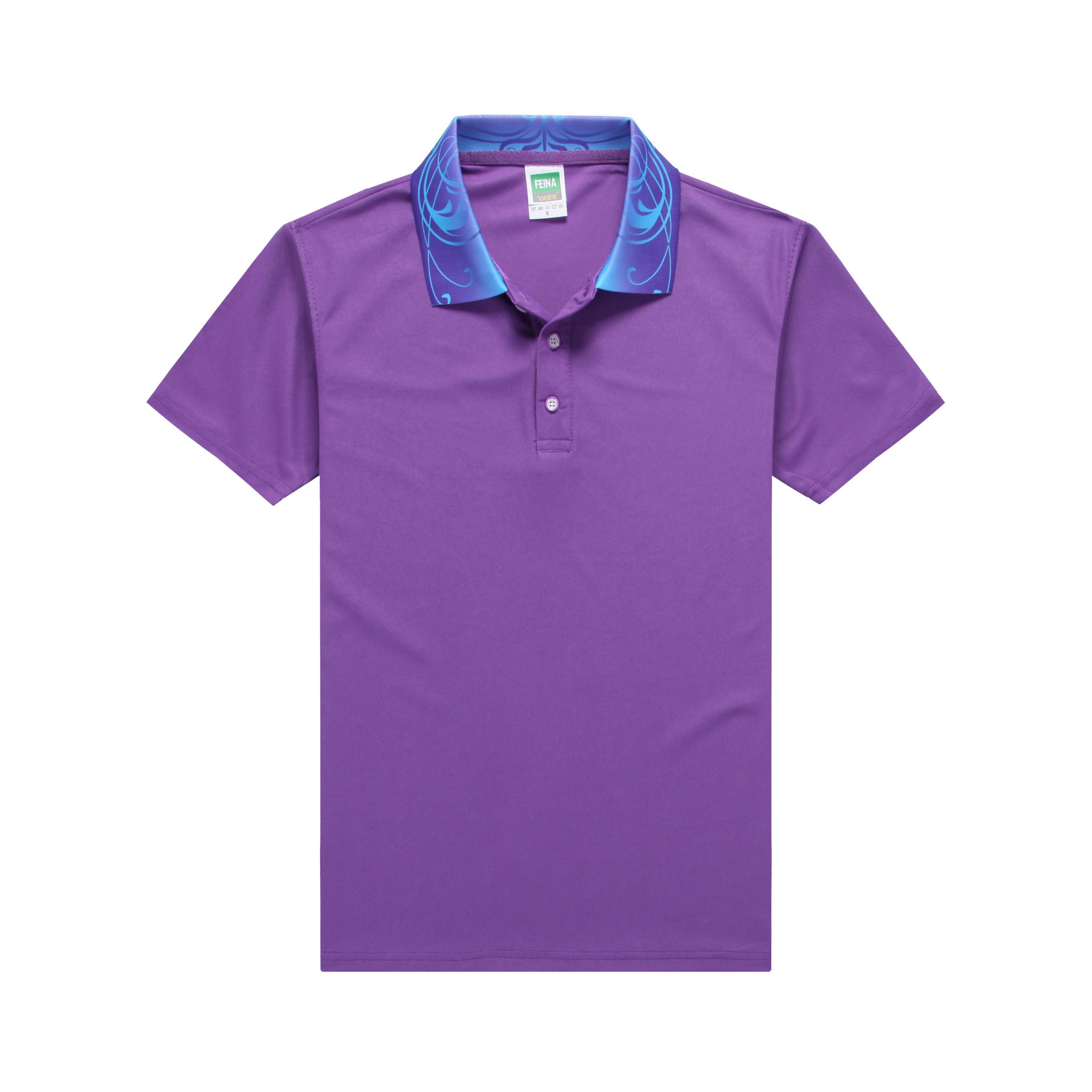 短袖翻领工作服定制polo衫刺绣订青瓷花纹广告衫定做定制活动服装