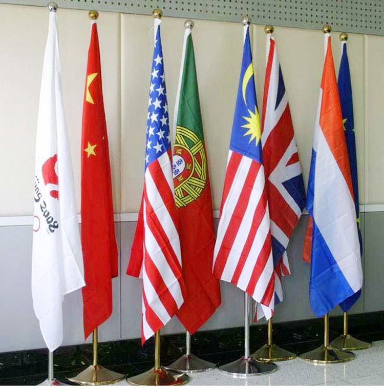 批发定做落地旗杆室内不锈钢旗杆会议办公室内立式国旗帜企业旗杆