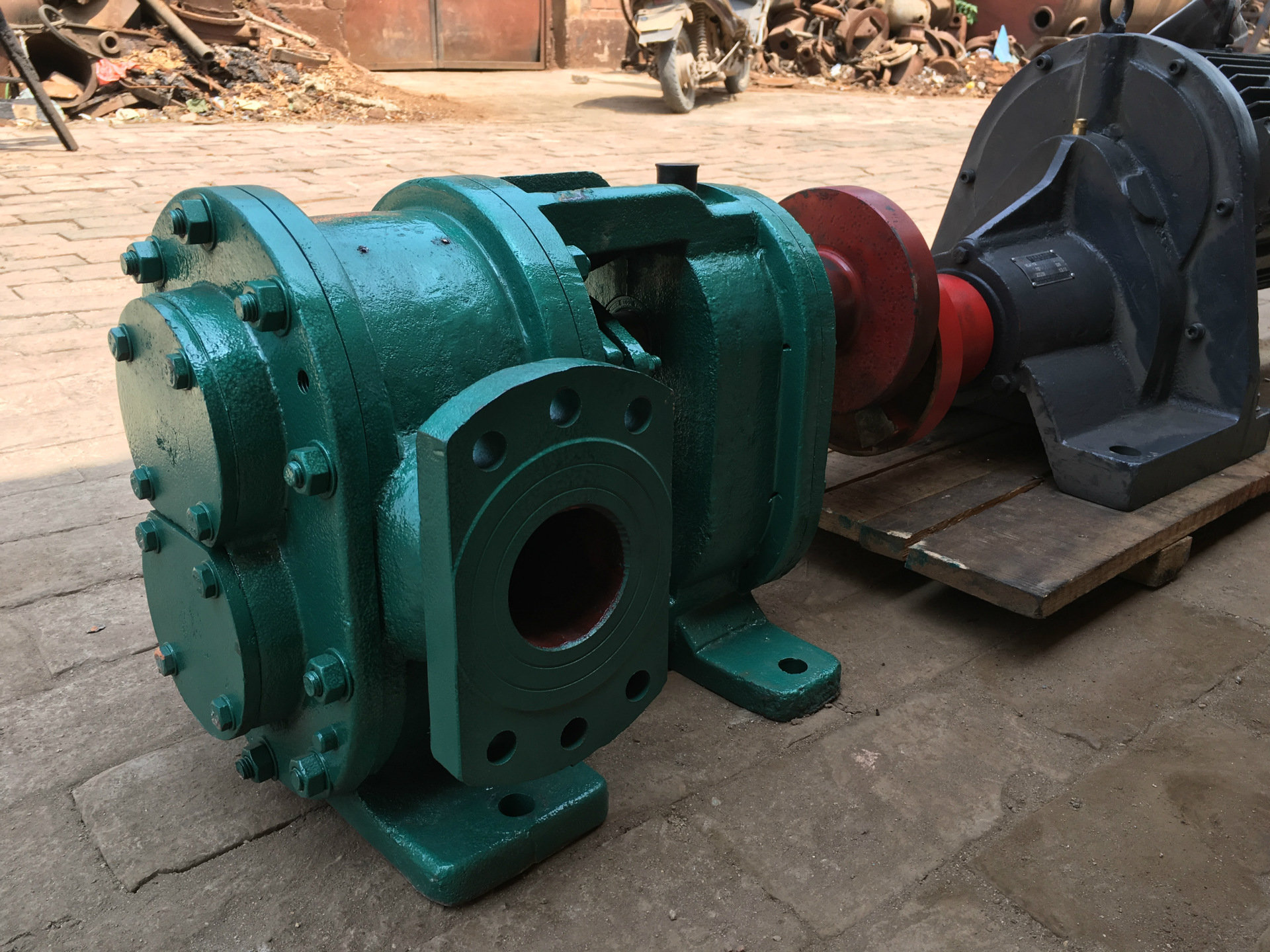 厂家直销lc-10m3高粘度罗茨泵 卧式电动齿轮泵 皮带轮齿轮油泵