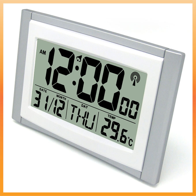 电波钟 创意lcd电子闹钟 多种功能lcd钟 lcd数字显示电子钟