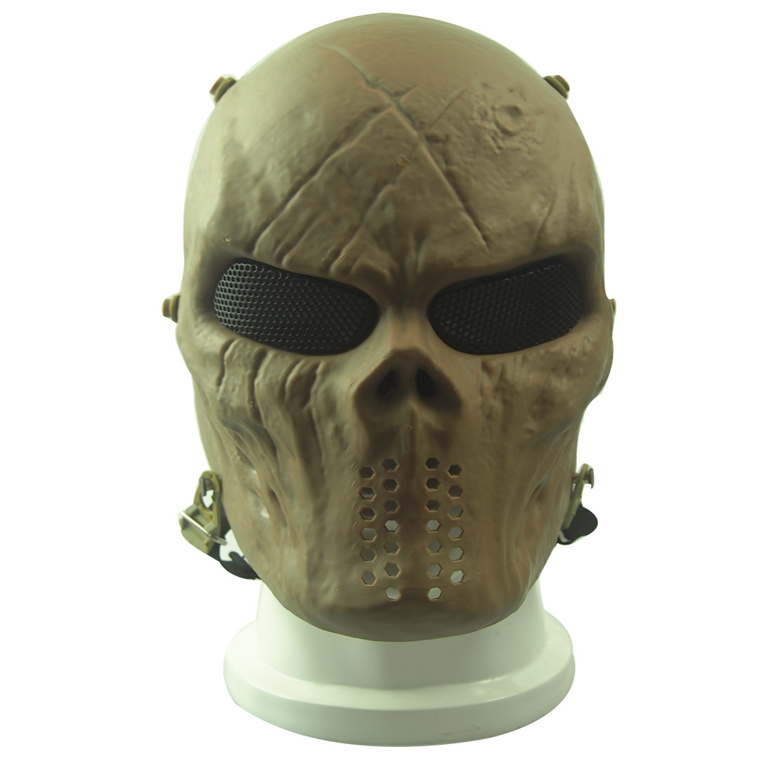 新款m06泥色战术防护面具真人cs骷髅面罩军迷野战装备
