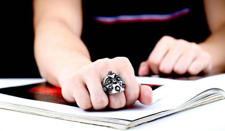 藏神饰品批发 变形金刚4博派大黄蜂戒指 男士钛钢指环 新款现货