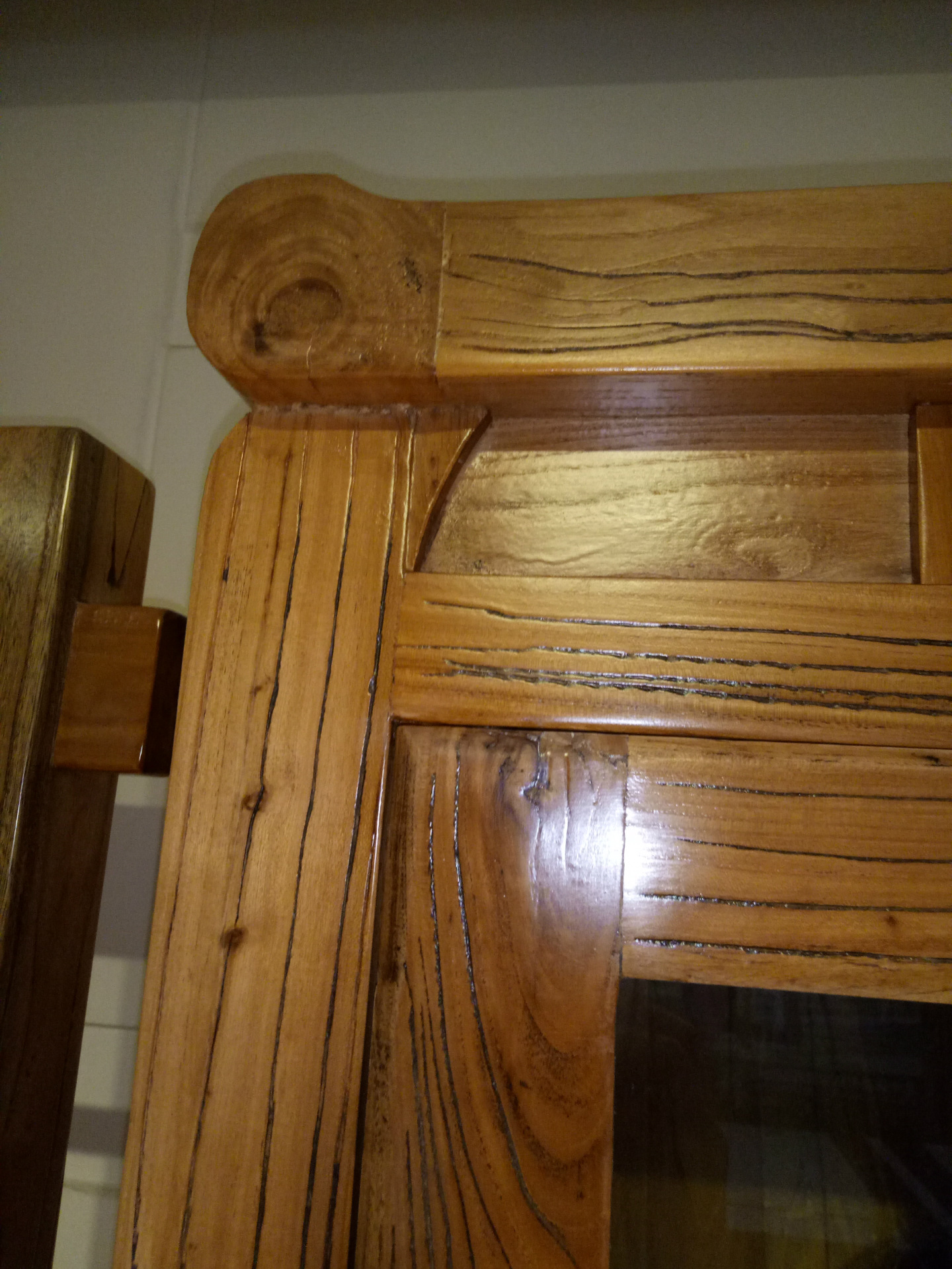 批发老榆木家具韩式大料书柜实木文件柜全实木储物柜翘头书柜