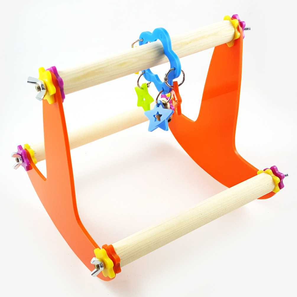 鹦鹉 啃咬玩具秋千站架站杠 摇摇椅 跷跷板 批发 us-4