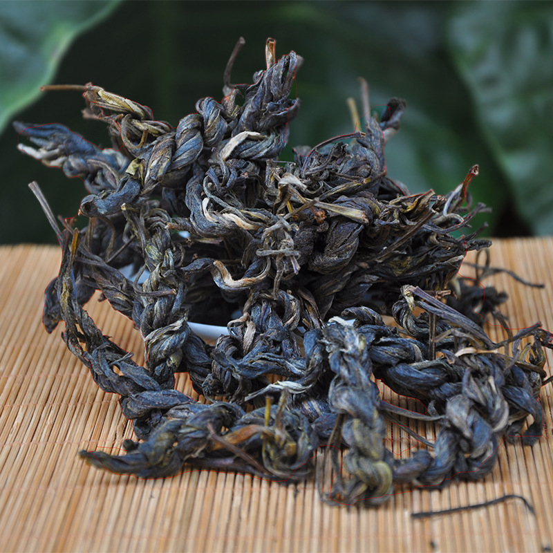 深山老树茶春茶云南普洱茶生茶 勐库辫子茶