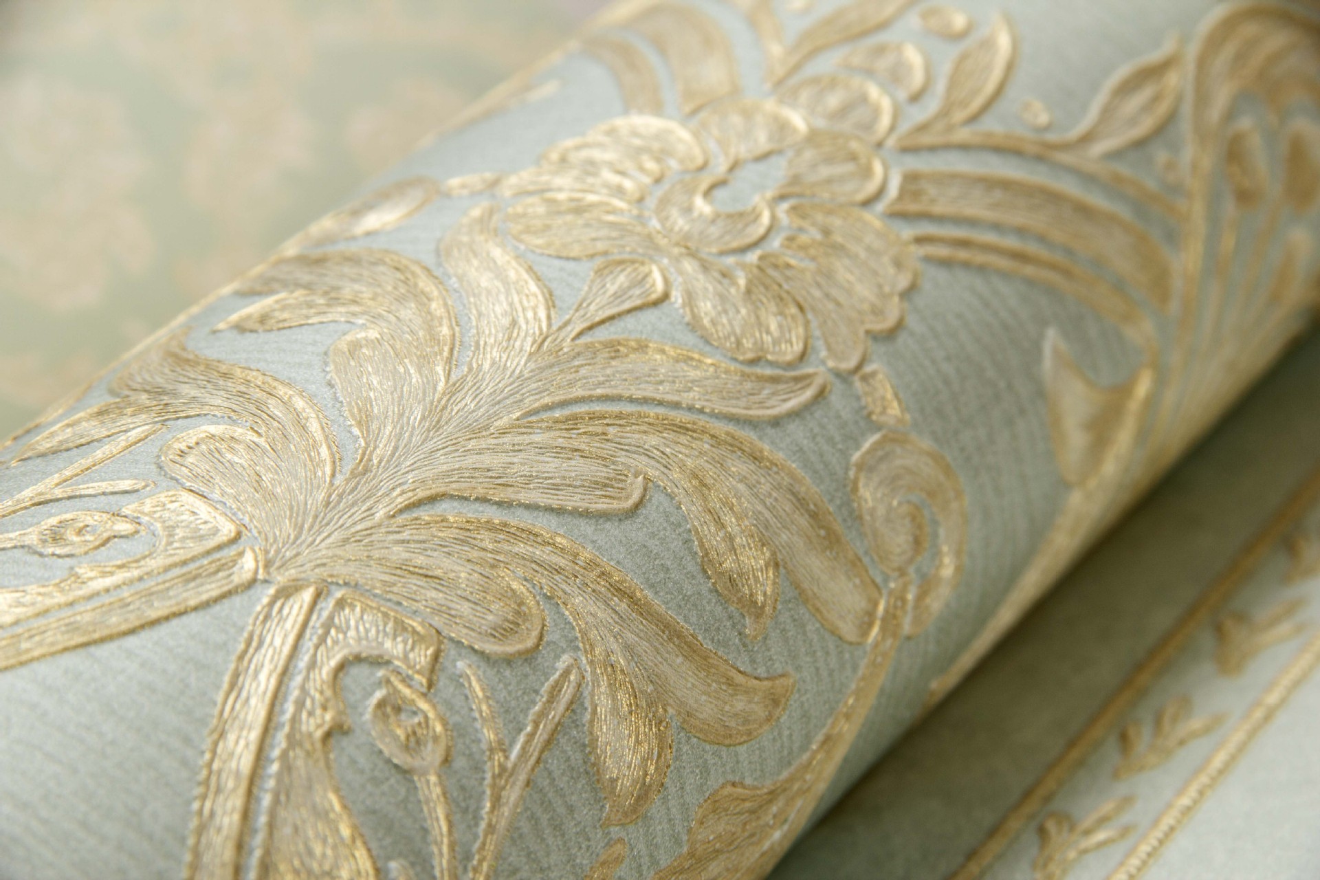 2016新款无纺布壁纸手工深压纹花卉型 欧式3d立体客厅背景墙墙纸