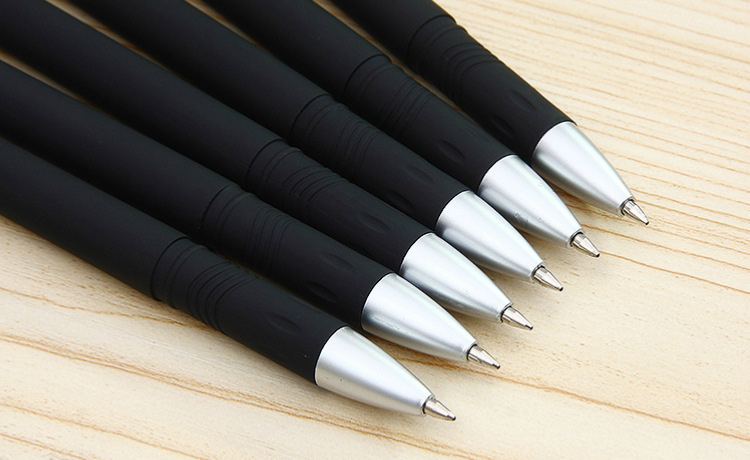 中性笔碳素磨砂大容量笔芯水笔黑色签字笔厂家批发广告笔定制logo