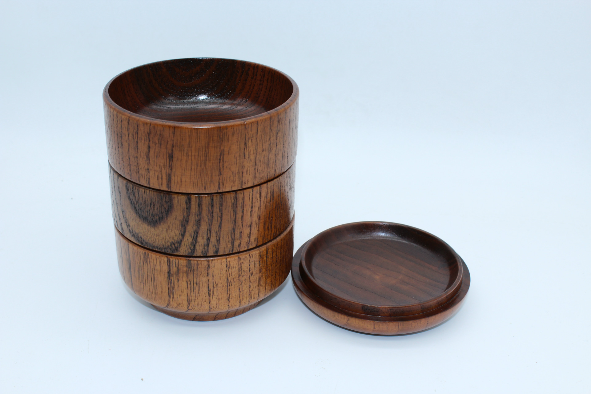 日韩式创意餐具 木质饭盒 木制餐盒 三层便当盒 多层寿司盒 批发