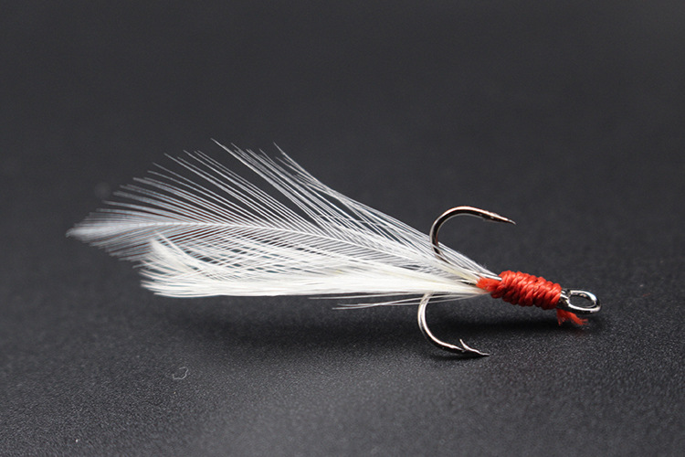 厂家直销羽毛钩 绑毛钩 三本钩 三本钩 路亚饵配套专用羽毛钩