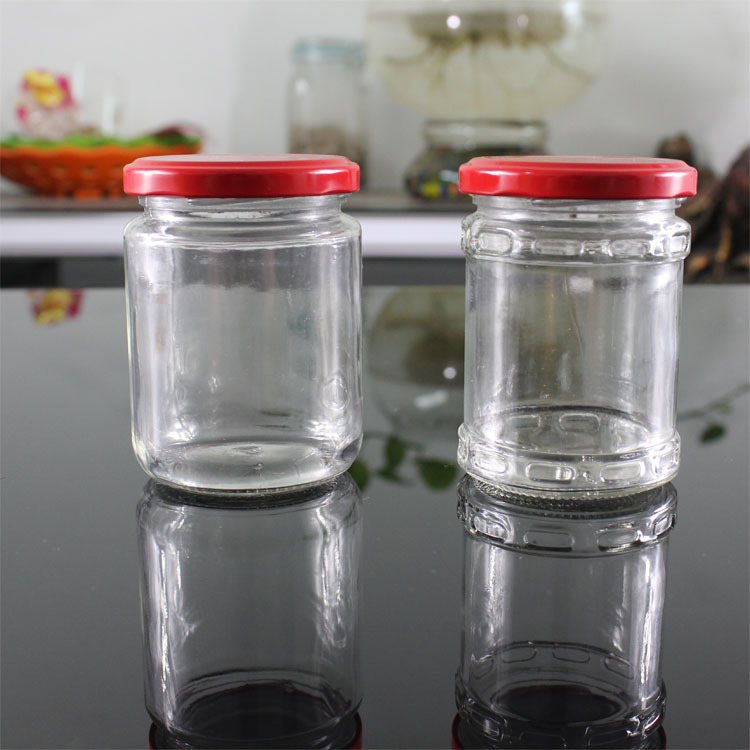 厂家批发玻璃酱菜瓶腐乳瓶辣酱瓶罐头瓶 密封罐玻璃瓶带盖圆形瓶