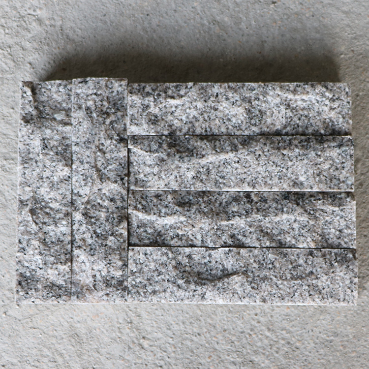 波浪外墙挂板芝麻白石材波浪面花岗岩园林建筑厂家直供钉做批发