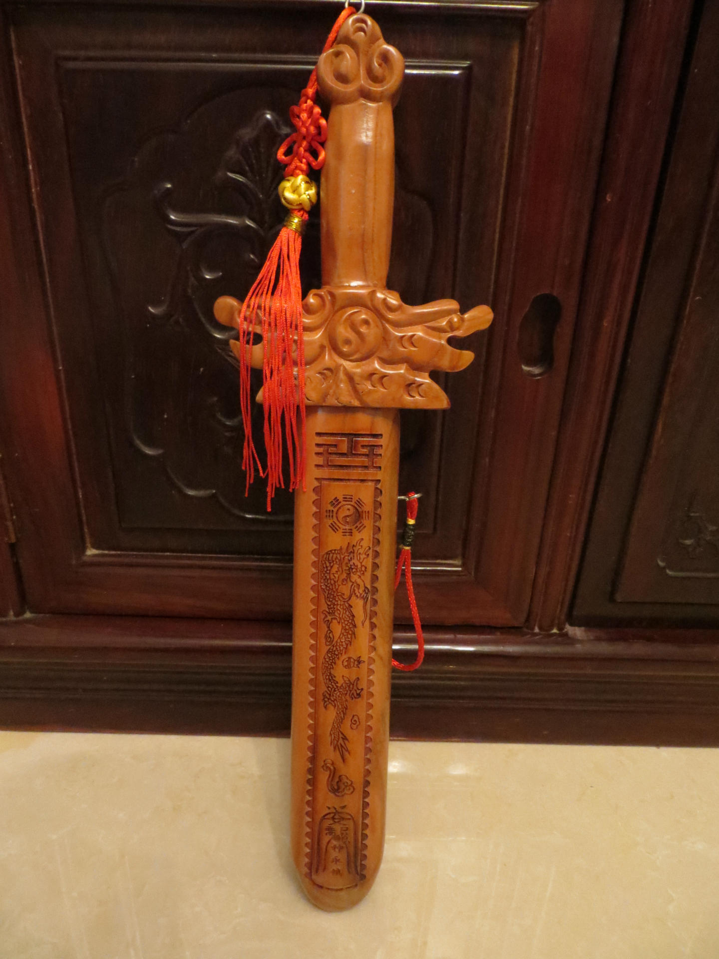 厂家供应纯桃木剑木制儿童玩具演练剑桃木剑剑旅游纪念品定制