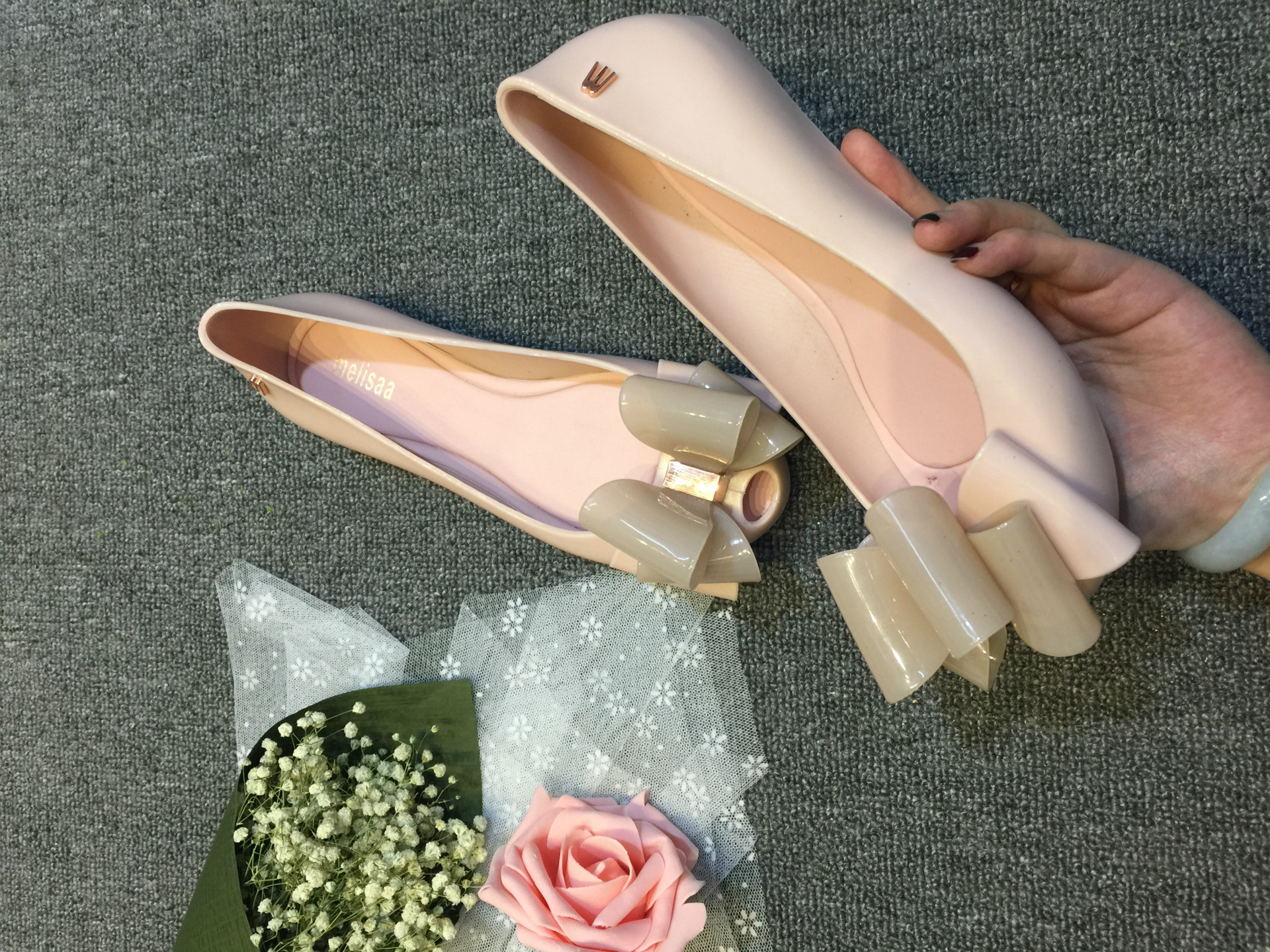 厂家直销2016夏季新款梅丽莎女士果冻鞋 平底浅口防水凉鞋 批