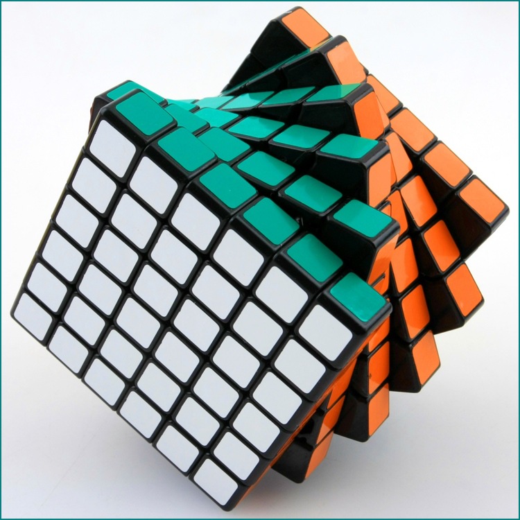 圣手六阶魔方六阶pvc贴纸白色光面益智魔