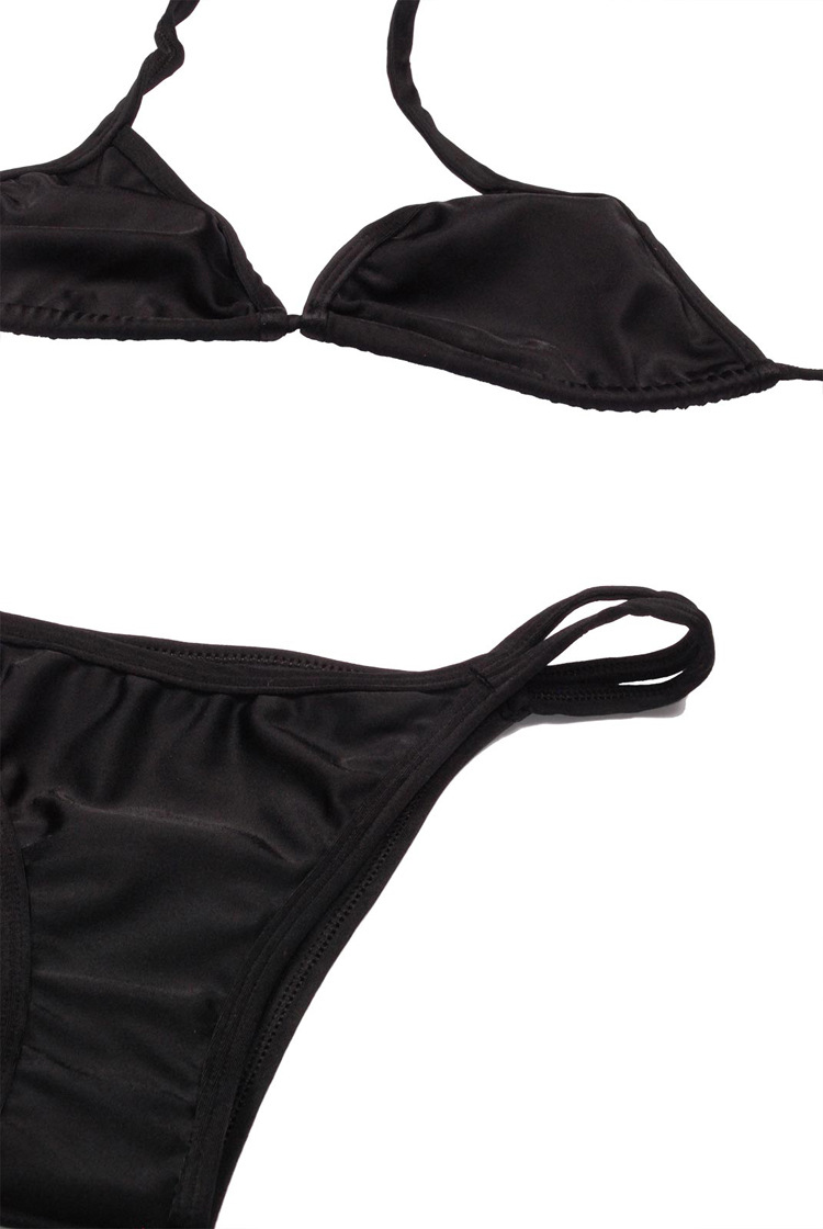 欧美外贸性感纯色巴西比基尼泳衣 性感时尚情趣内衣泳装 现货