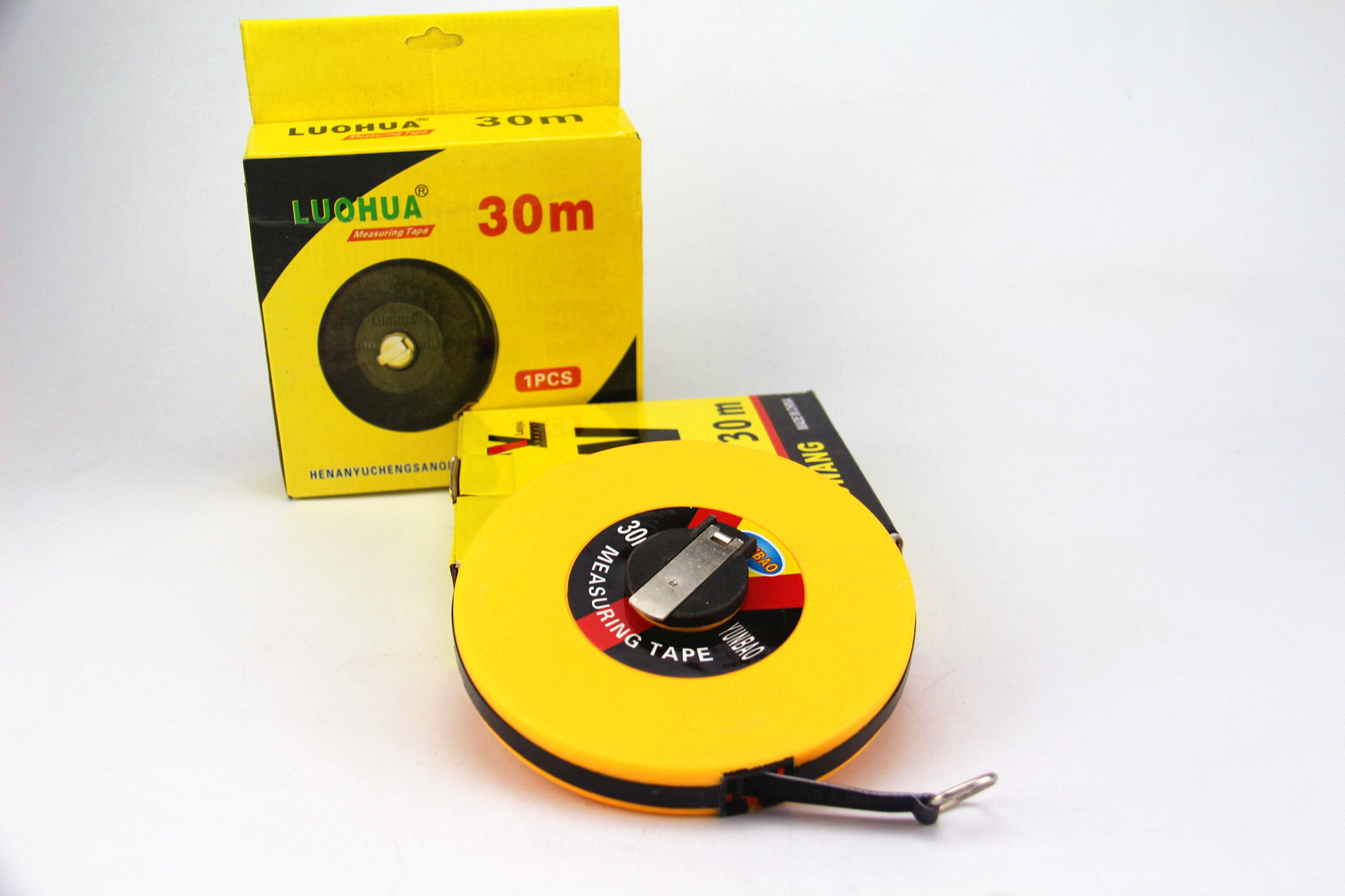 30米纤维尺 手摇式布卷尺义乌五金店供货地摊赶集 9元9店十元店