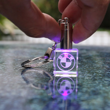 水晶钥匙扣紫外线验钞灯创意钥匙扣定做小礼品活动促销赠品定制