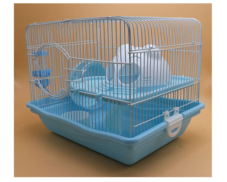 新款创意款仓鼠笼 仓鼠用品 猫头仓鼠笼双层别墅宠物笼批发
