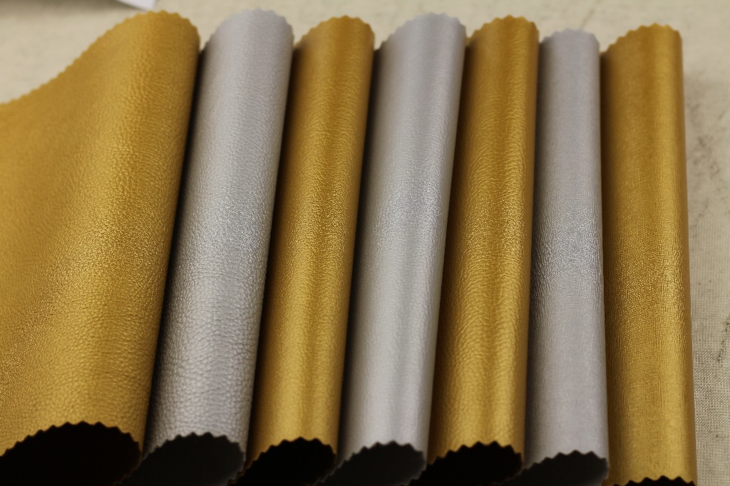 人造革生产厂家皮革pvc时尚金色银色珠光