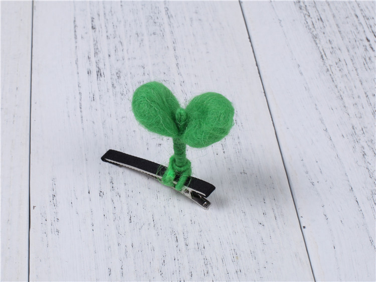 韩国儿童发饰发夹 豆芽发夹造形绿色植物夹女童宝宝边夹新品头饰