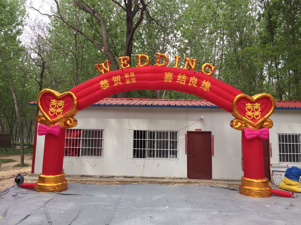 新款厂家直销婚礼拱形门6米金婚礼门婚礼道具门婚庆用品银婚礼门1