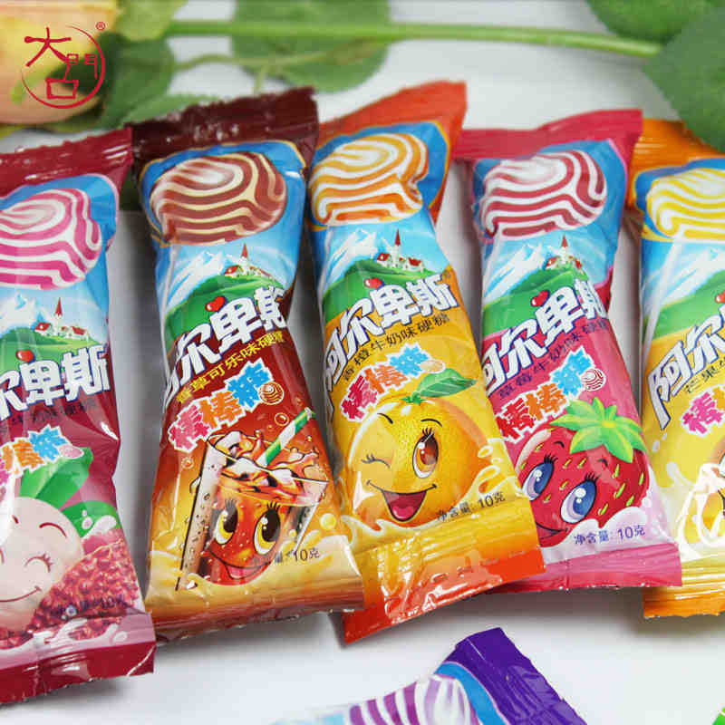阿尔卑斯棒棒糖20支袋装200g多口味儿童糖果小礼物圣诞节糖果