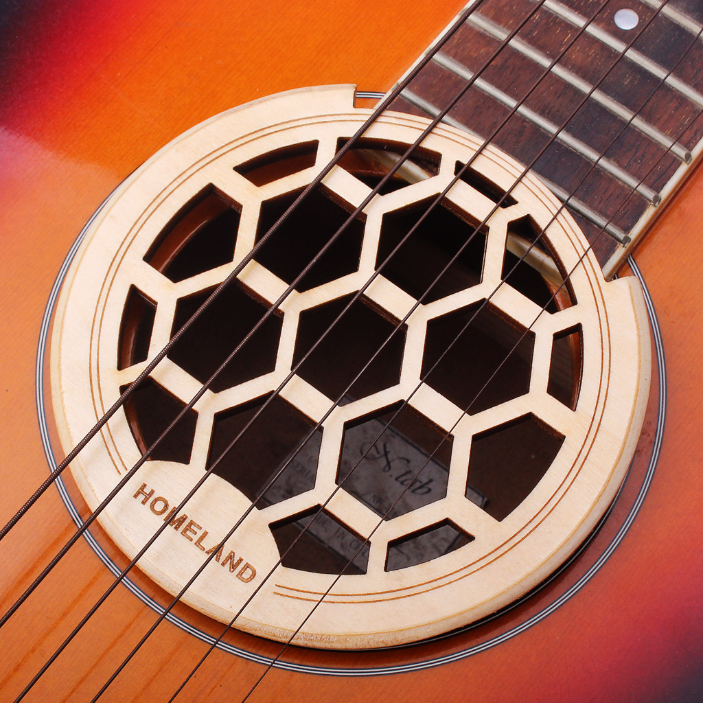 吉他音孔盖防啸叫弱音器消音器电箱吉他防啸叫