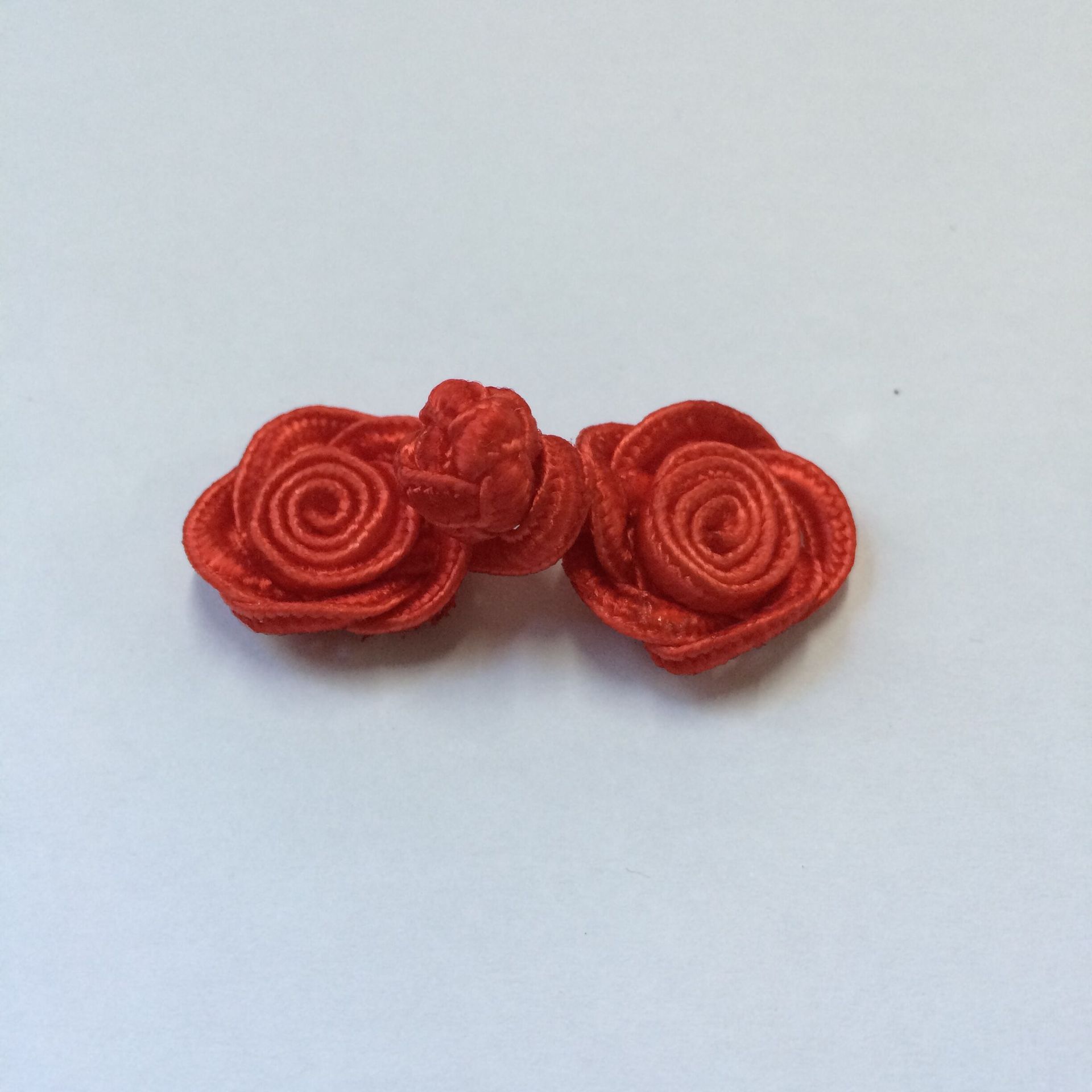 玫瑰花盘扣手工盘扣纯手工编织扣子传统中国结旗袍唐装旗袍盘