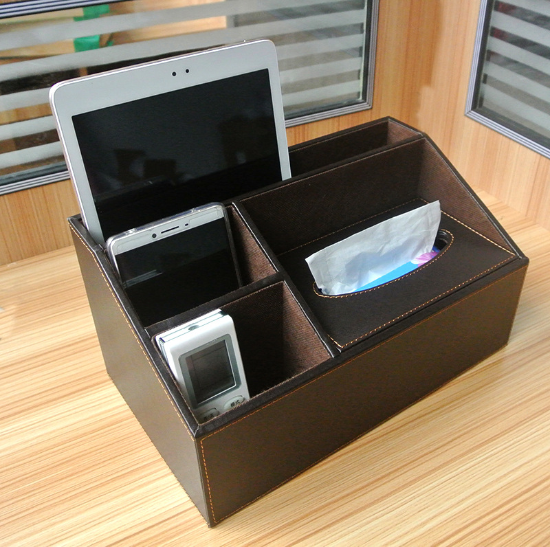 纯色 欧式 收纳盒储物盒遥控器纸巾