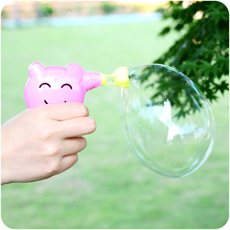 新款儿童创意卡通泡泡枪夏天户外惯性吹泡泡玩具地摊热卖货源批发