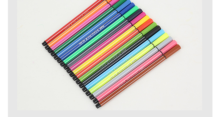 厂家直销文泰笔业学子牌18色可洗水彩笔量大包邮
