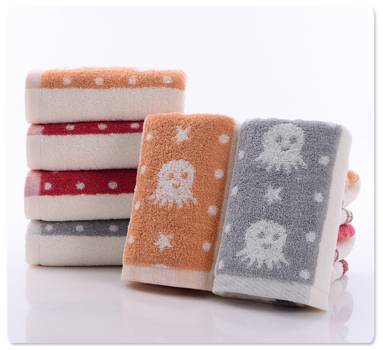 厂家直销 多种花纹提花毛巾特价超柔纯棉加厚加大 110g卡通图案