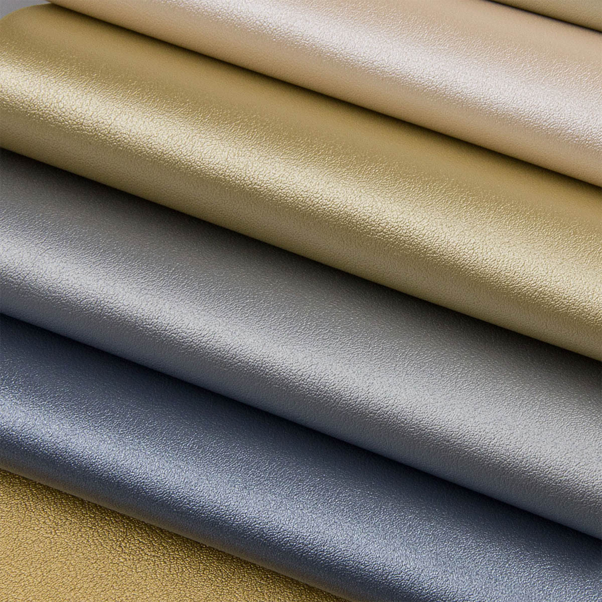 新品napa纳帕纹珠光环保pvc人造皮革 室内装饰箱包革 手感柔软