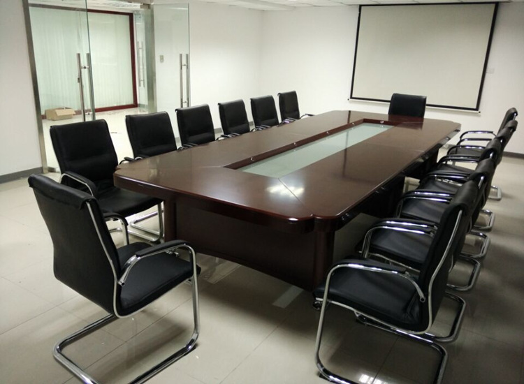 办公家具油漆会议桌椅长桌简约时尚贴木皮办公会议台开会桌组合