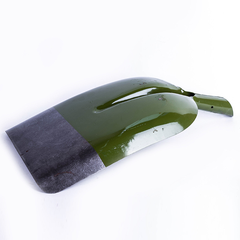 特厚绿白头平锹 平口钢铲 铁锨五金工具