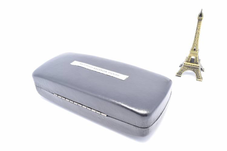 16新款高档v牌金属皮眼镜包装盒时尚韩国v牌眼镜盒v牌六件套