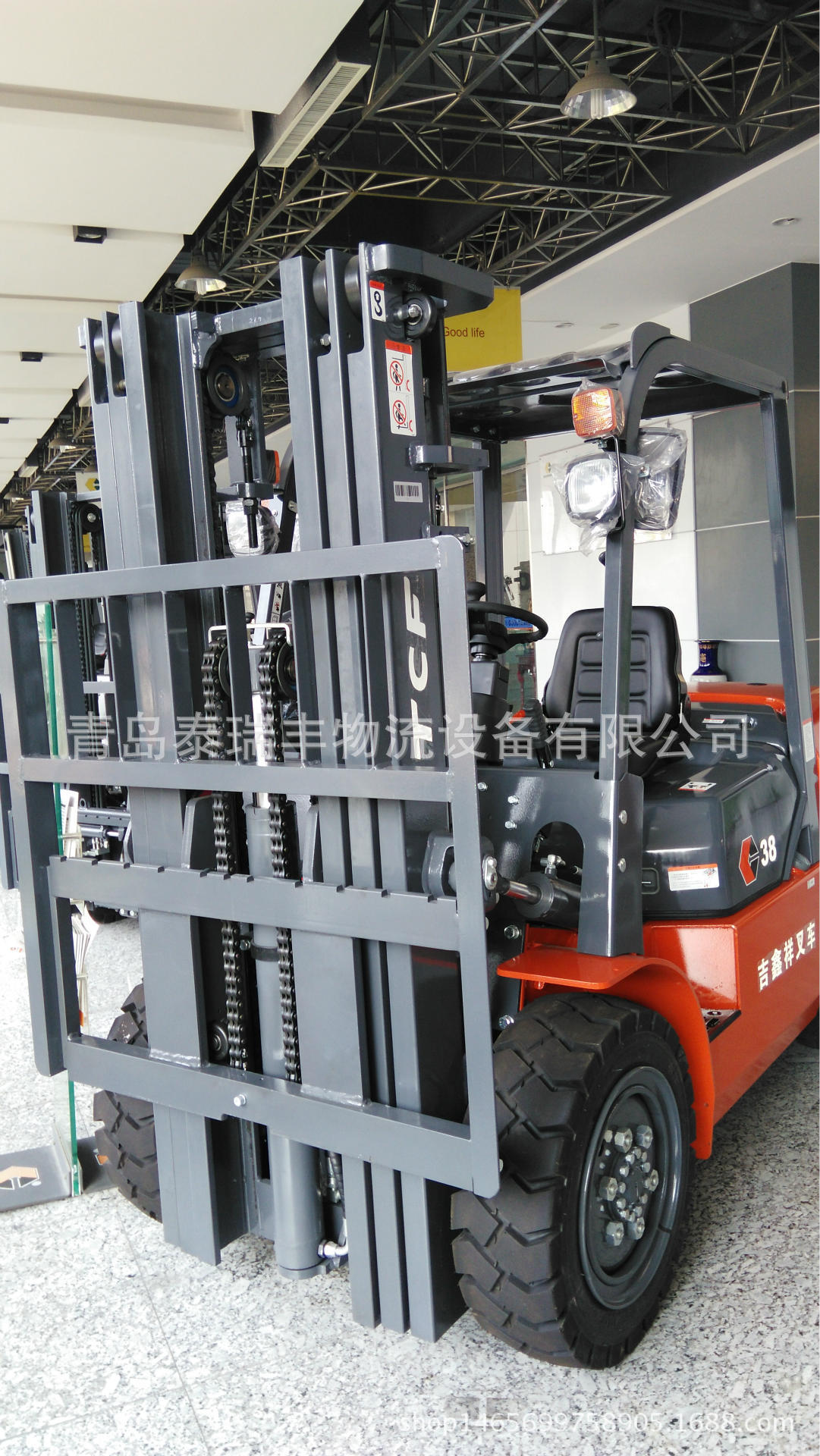 8吨吉鑫祥柴油叉车 2级全视野3米门架