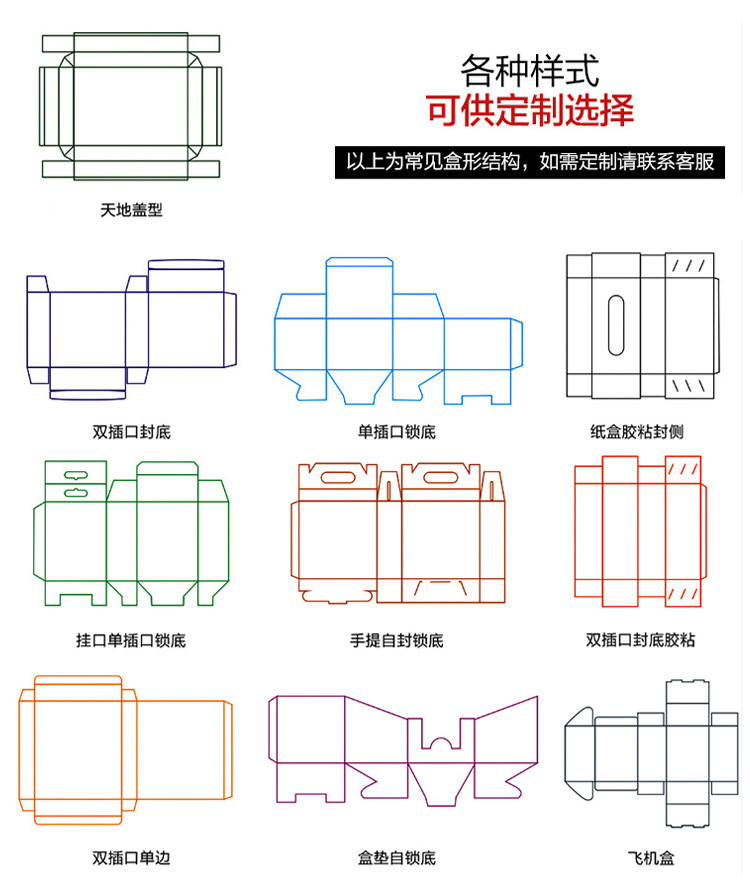 厂家直销白卡纸礼品盒 优质折叠食品包装纸-纸盒