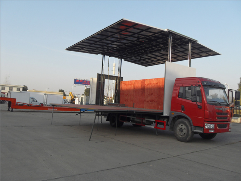 全国供应户外表演车流动舞台车大型文艺汇演车解放牌