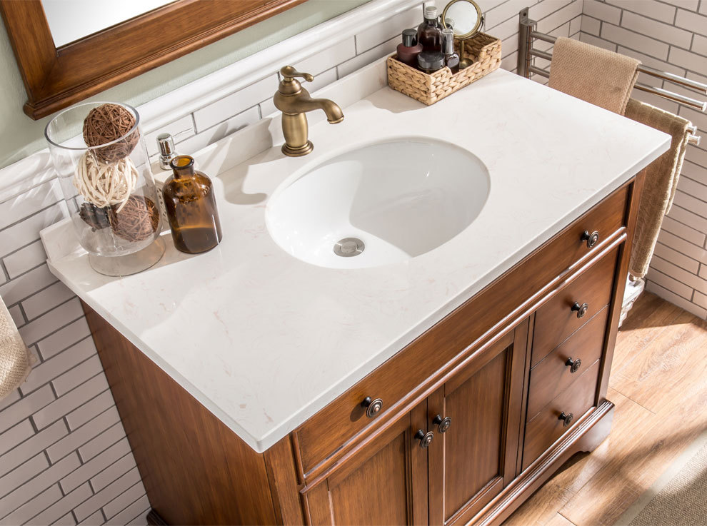 美式橡木浴室柜仿古落地卫生间洗漱台卫浴柜洗脸盆洗手台盆柜组合