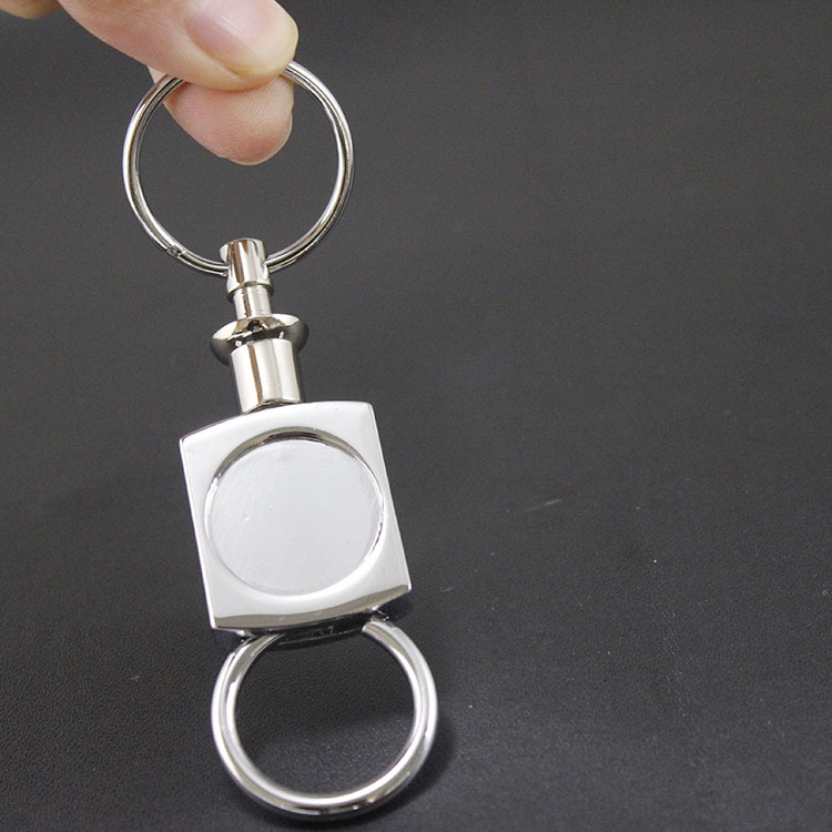 金属锌合金钥匙扣拉环扣男士挂腰扣可激光logo厂家定制直销工艺品