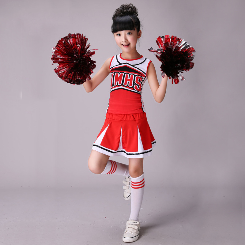 新款儿童啦啦操演出服儿童啦啦队服装幼儿舞