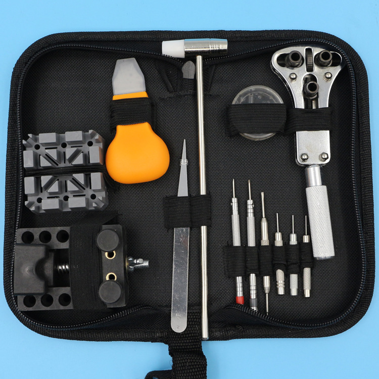 修表工具套装4 维修工具包 钟表工具 拆表带器 开表器 工具套装