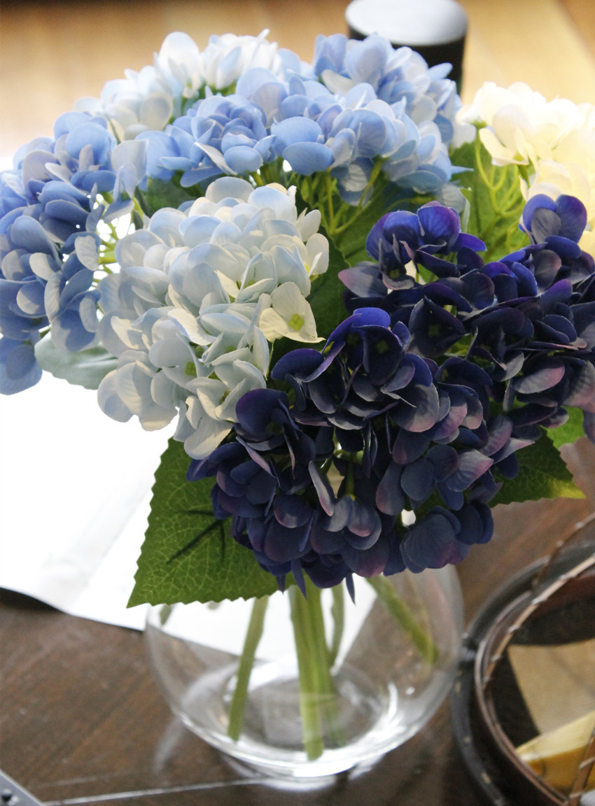 仿真花短枝绣球 假花批发 厂家销售 家居装饰 短枝婚庆绣球花