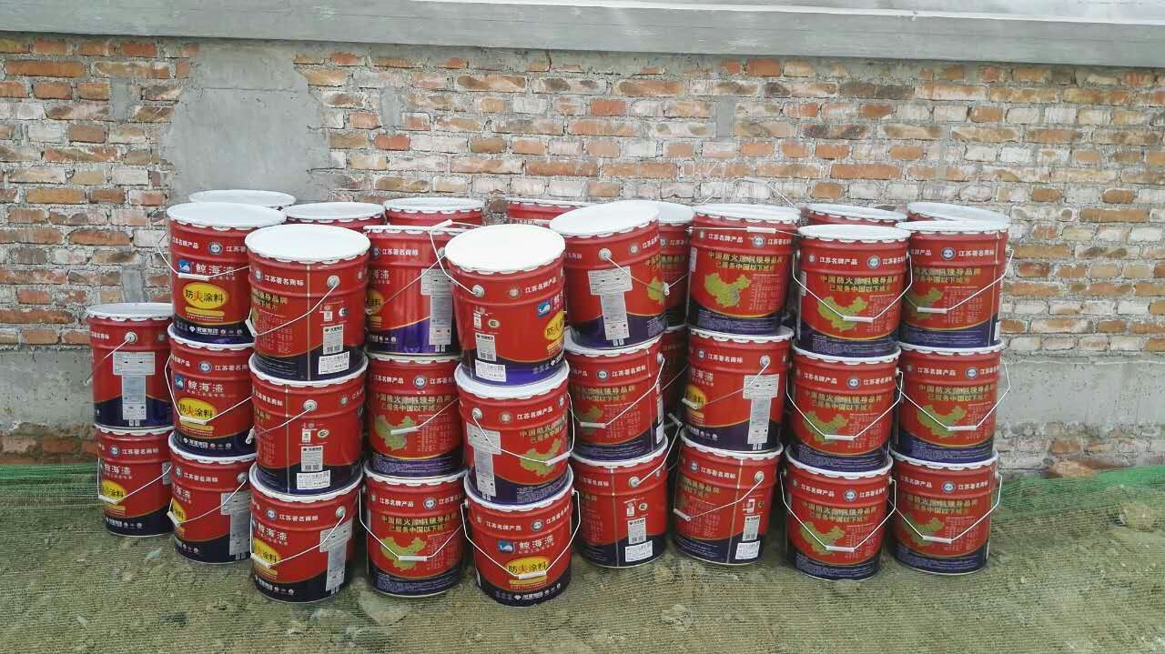 厂价直销 专业钢结构防火涂料20kg/桶 室内超薄型(白色)