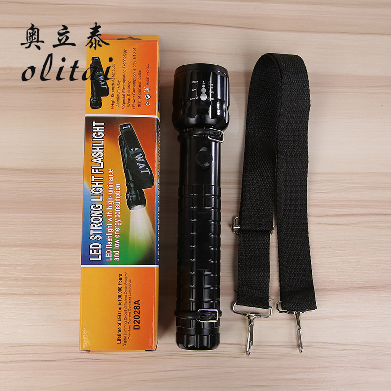 奥立泰xpe大功率户外防水铝合金自行车骑行强光led手电筒厂家直销